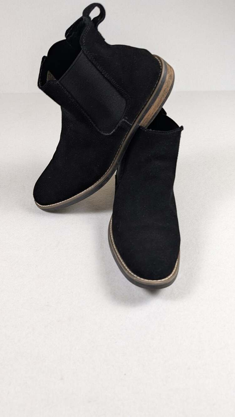 Bruno Marc Men's Suede Chelsea Boot Size 12 Black